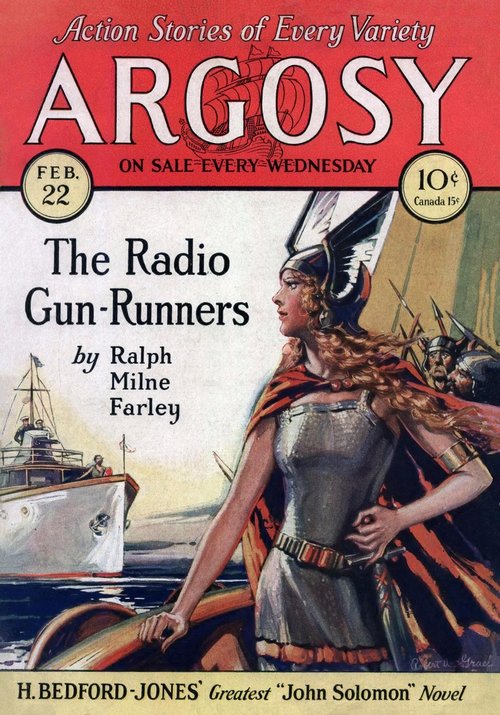 Argosy Feb 1930 – Valkyrie Warrior & Modern Gunboat, Radio Gun-Runners