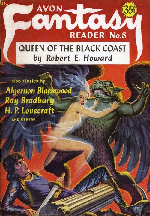 Avon Fantasy Reader No.8 – Bêlit Battles Winged Beast, Robert E. Howard Cover 1948