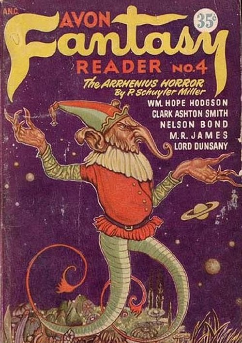 Snake-Bodied Alien Sorcerer, Avon Fantasy Reader No. 4, 1947