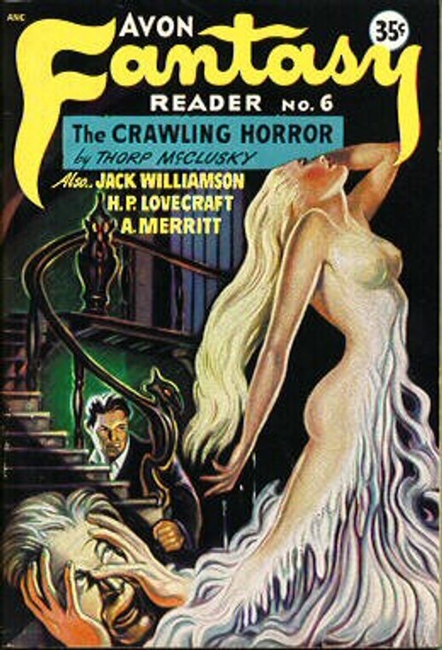 Avon Fantasy Reader No. 6 – The Crawling Horror Ghost Cover Art