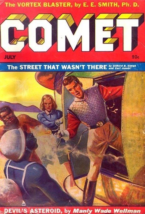 Comet Stories July 1941 — Three-Way Brawl on an Alien World