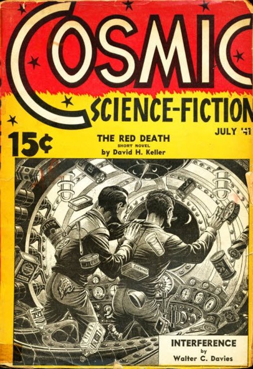 Cosmic Science-Fiction July 1941 – Zero-G Combat in a Space Vessel Interior