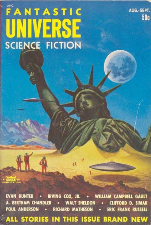 Statue of Liberty Half-Buried in Desert, Fantastic Universe 1953