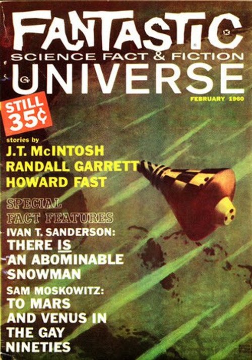 Rocket Ship in Meteor Storm – Fantastic Universe February 1960