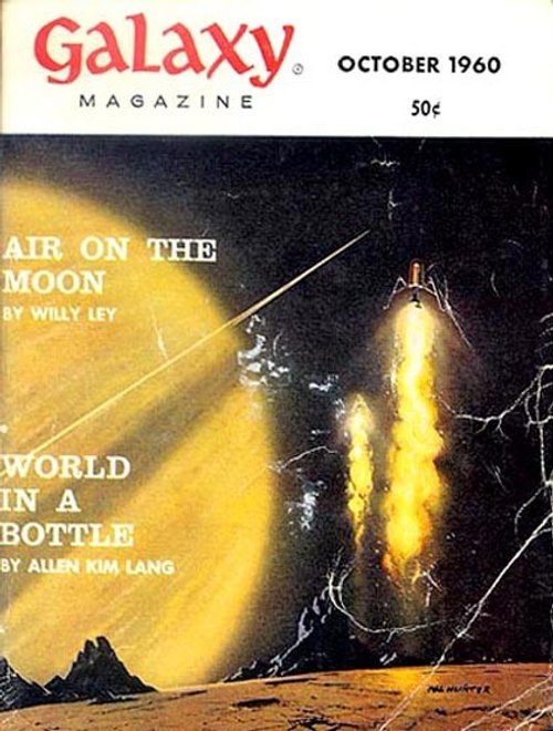 Rocket Launch on the Moon – Galaxy Magazine Cover, October 1960