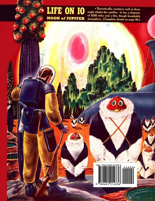 Frank R. Paul's Life on Io — Fantastic Adventures May 1940 Back Cover