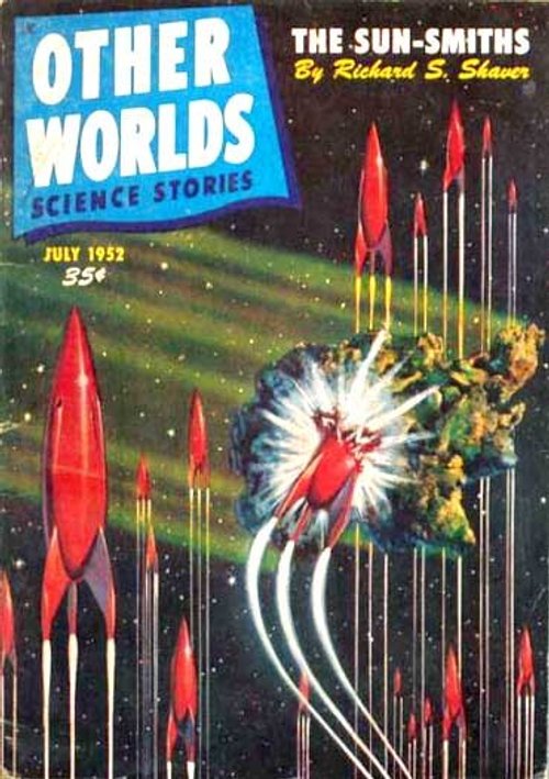 Red Rocket Fleet Space Battle, Other Worlds Science Stories July 1952