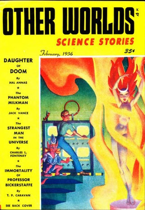 Other Worlds Science Stories Feb 1956 – Scientist, Devil & Flame Goddess