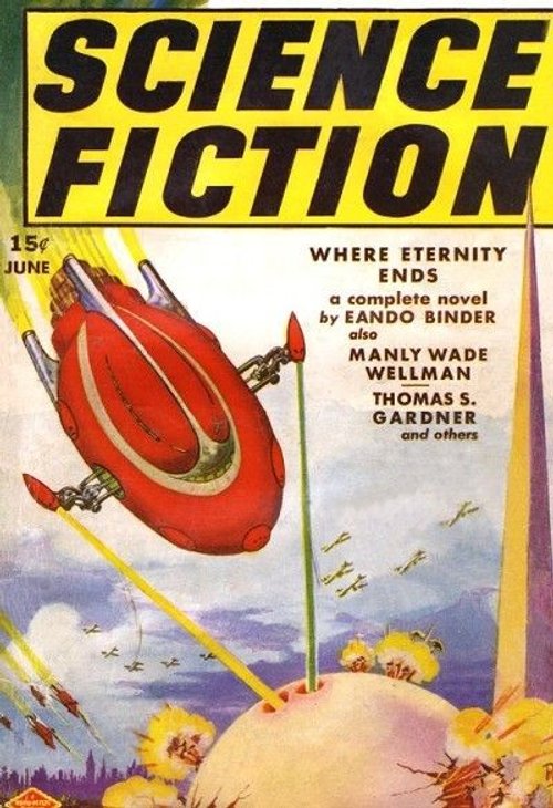 Science Fiction Magazine June 1939 – Aerial Warship Battle Cover