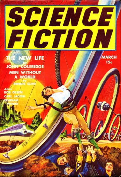 Frank R. Paul's Giant Machinery Peril, Science Fiction Magazine March 1940