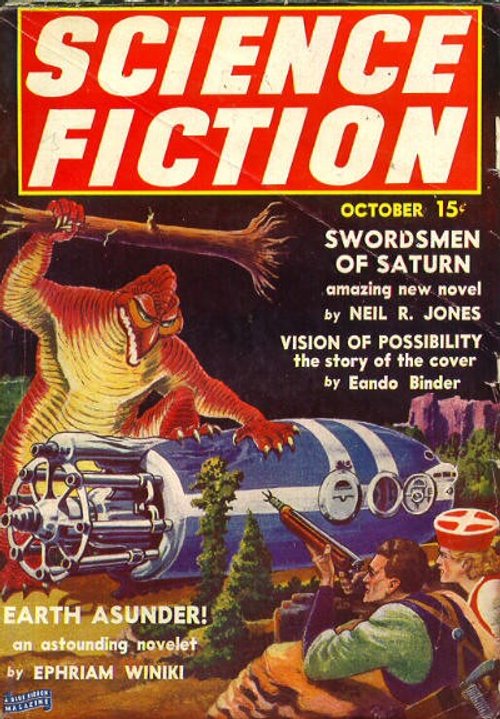Giant Alien Ape Attacks Rocket Crew – Science Fiction Magazine, October 1939