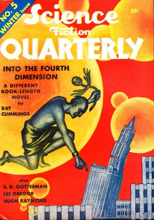 Giant Figure Looms Over City, Science Fiction Quarterly Winter 1941