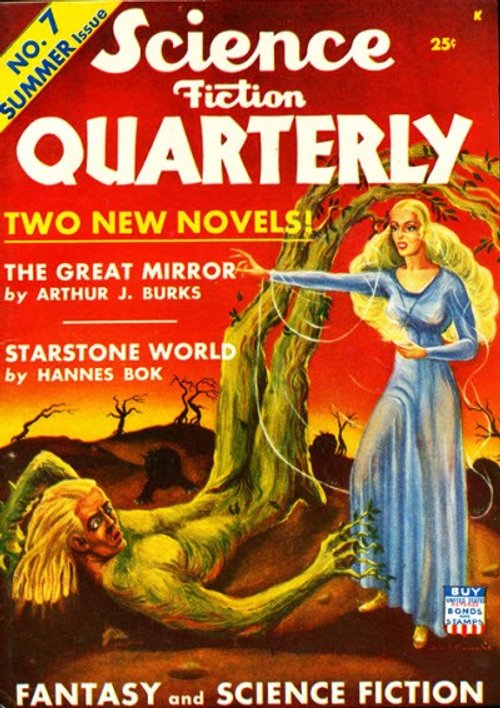 Science Fiction Quarterly No.7 Summer 1942 — Glowing Woman vs. Plant Monster