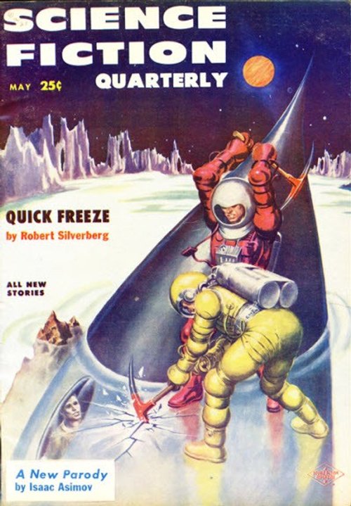 Science Fiction Quarterly May 1957 – Spacesuit Explorers on Frozen Alien World
