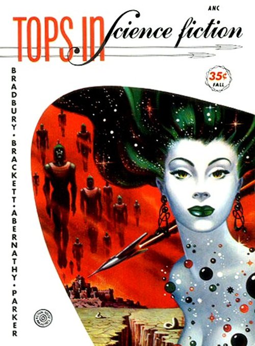 Tops in Science Fiction Fall 1953 – Alien Queen & Martian Humanoids Cover