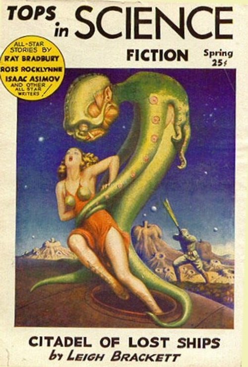 Woman in Alien Serpent's Coils — Tops in Science Fiction Spring 1953