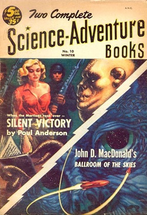 Two Complete Science-Adventure Books No.10 Winter 1953 — Martians & Alien Menace Cover