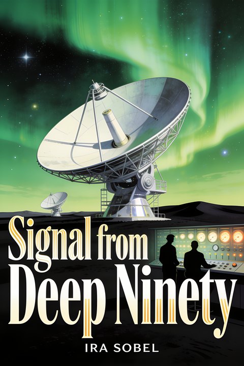 “Signal from Deep Ninety” — sample golden-age sci-fi cover generated in the OONA Cover Maker