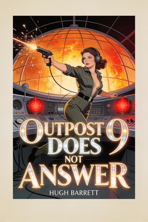 Sample pulp book cover generated in the OONA Cover Maker