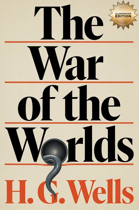 The War of the Worlds, illustrated edition — cover designed in the OONA Cover Maker